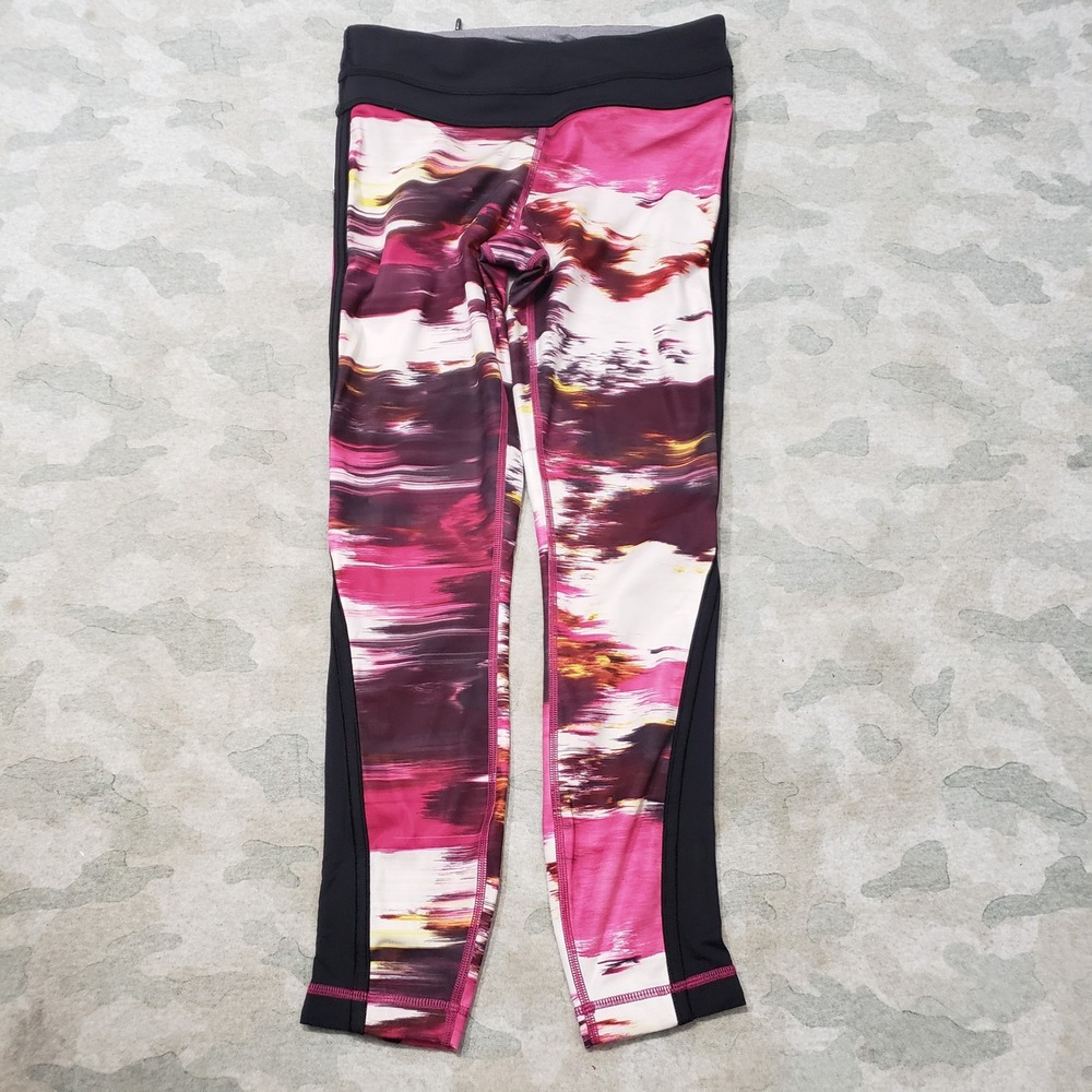 Lululemon Leggings Women 4 Pink Running Yoga Pull On Gym Fitness Spots